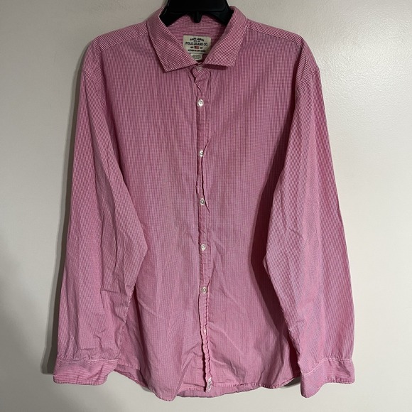 Ralph Lauren Other - VTG Ralph Lauren Shirt Mens Polo Jeans Button Down Gingham‎ Plaid Pink White XXL